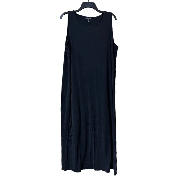 Eileen Fisher | Dresses | Eileen Fisher Stretch Jersey Knit Tank Dress Slim  Fit Full Length Womens Size Xl | Poshmark